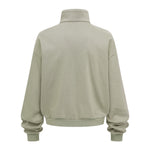 Oversized Zip High Neck Sweatshirt