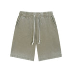 Washed Faded Cotton Sweatshorts