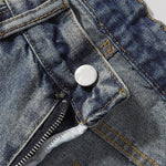 Vintage Wide Leg Distressed Relaxed Jeans