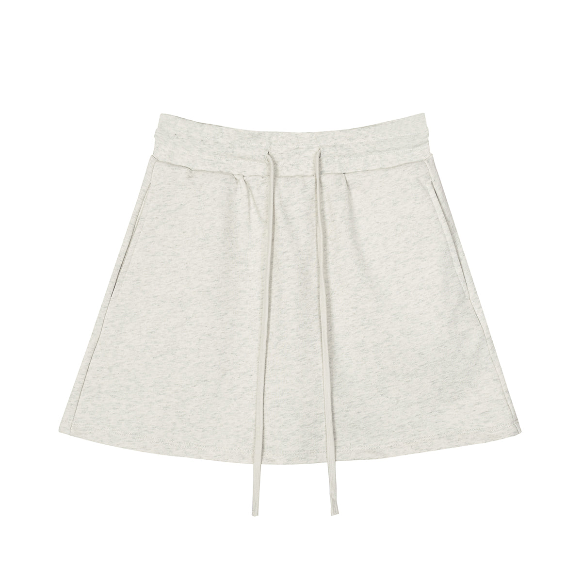 Minifalda pantalón de corte A de color liso