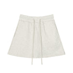 Minifalda pantalón de corte A de color liso