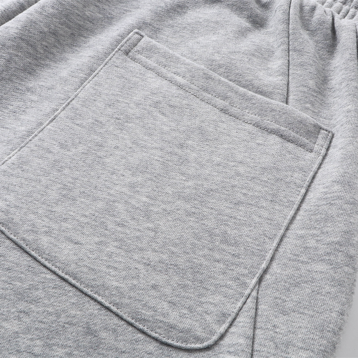 Plain Color Thick Patchwork Shorts