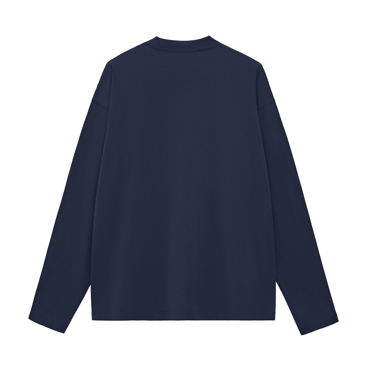 Solid Long-Sleeve Cotton T-Shirt 270gsm