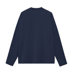 Solid Long-Sleeve Cotton T-Shirt 270gsm