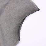 Camiseta sin mangas con borde sin rematar y costura trasera de 7.5 oz