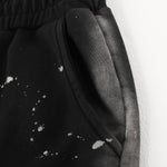 Casual Loose Fit Paint Splatter Elastic Waist Sweatpants