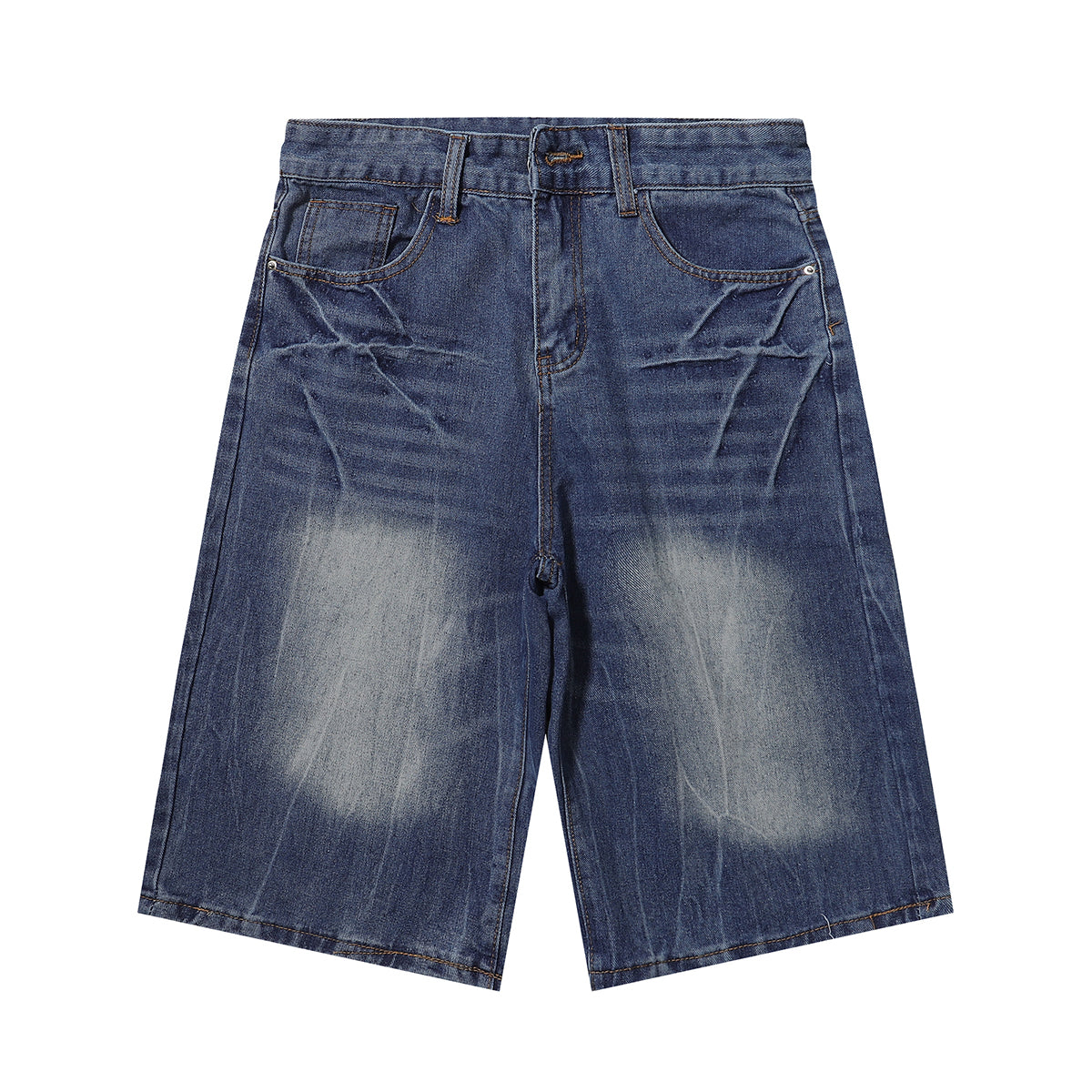 Bermudas vaqueras rasgadas con parches de camuflaje