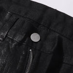 Black Rhinestone Star Appliqué Denim Jeans