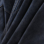 Faded Wash Panel Stitching Barrel-Leg Jeans