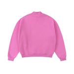 Soft Fleece Mock Neck Pullover Sweatshirt