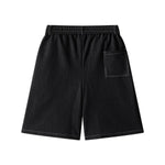 High Waist Tie Belt Relaxed Denim Shorts