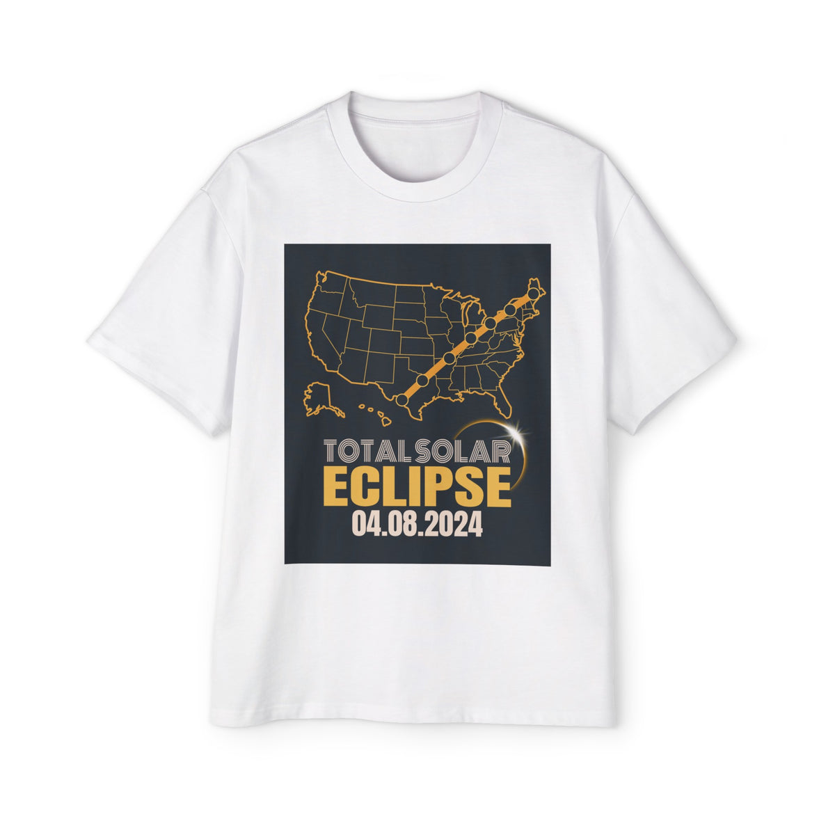 Total Solar Eclipse In USA Graphic Tee-INNBLAC Fashion Apparel
