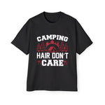 Camping Hair Don't Care Graphic Tee-INNBLAC Fashion Apparel