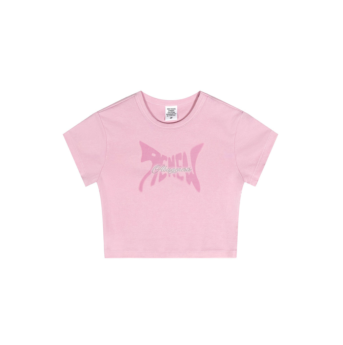 Cap Sleeves Graphic Crop Top-INNBLAC Fashion Apparel