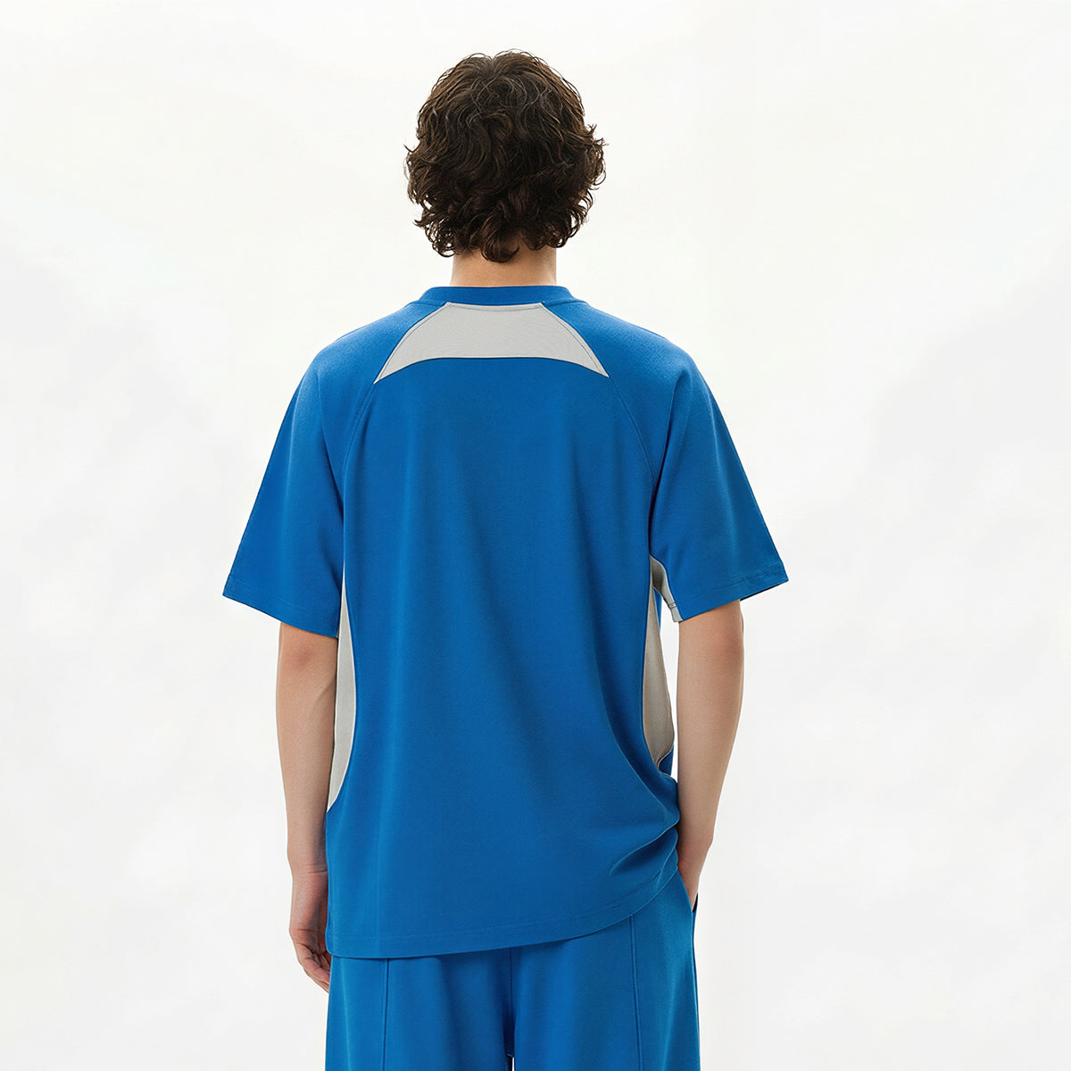 Color Block Oversized Sporty Raglan T-Shirt