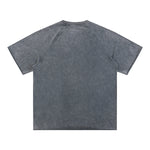 Stone-Washed Raw-Edge T-Shirt 8oz