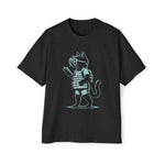 Cat Girl Reading Holding Books Graphic Tee-INNBLAC Fashion Apparel