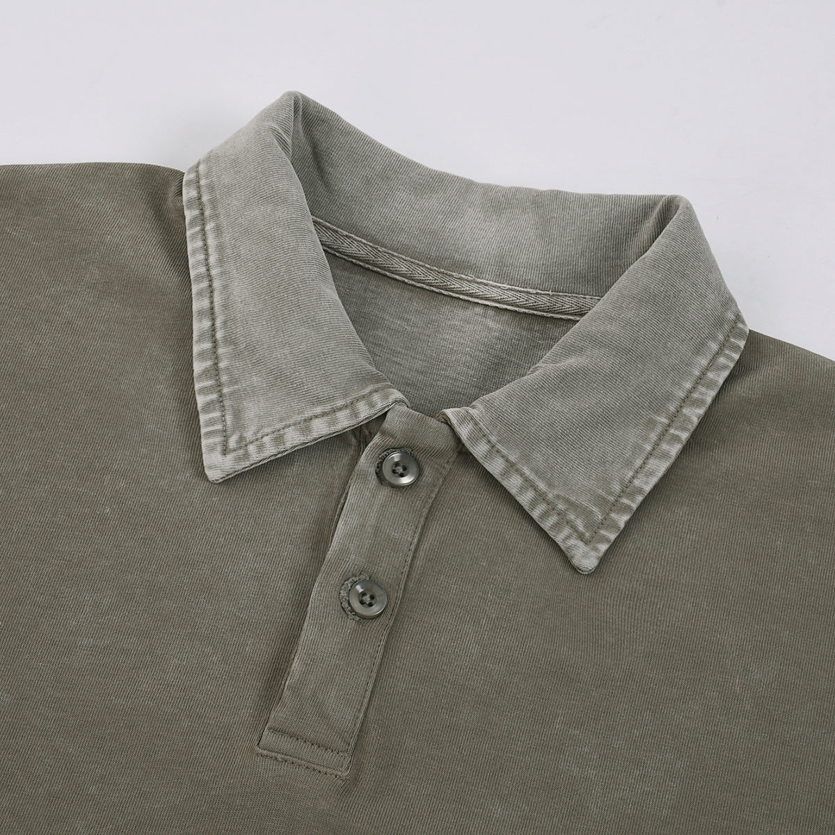 Polo teñido inverso de peso pesado de 9,6 oz