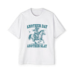 Raccoon Cowboy Western Riding Horse Graphic Tee-INNBLAC Fashion Apparel