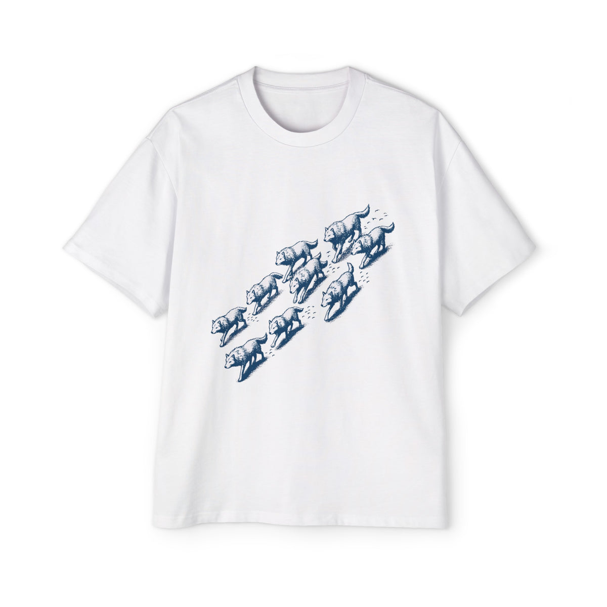 Wolves Drawing Graphic Tee-INNBLAC Fashion Apparel