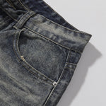 Decorative Rope Dark Wash Vintage Wide Leg Jeans