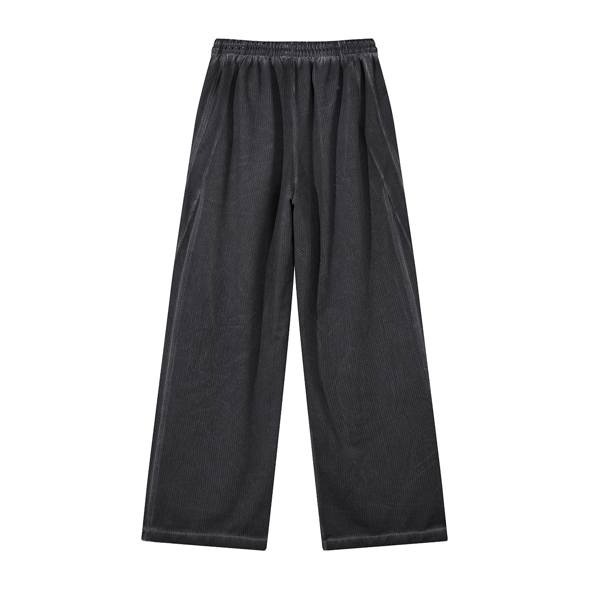 Heavy Wash Vintage Distressed Mesh Straight Pants