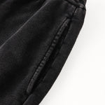 Stone-Wash Side Seam Distressed Sweatpants