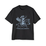 Little Cowboy Angel Sleepy on Donkey Graphic Tee-INNBLAC Fashion Apparel