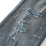 Wrinkle Wash Retro Ripped Baggy Jeans