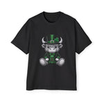 St Patricks Day Highland Cow Graphic Tee-INNBLAC Fashion Apparel