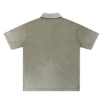 Polo teñido inverso de peso pesado de 9,6 oz