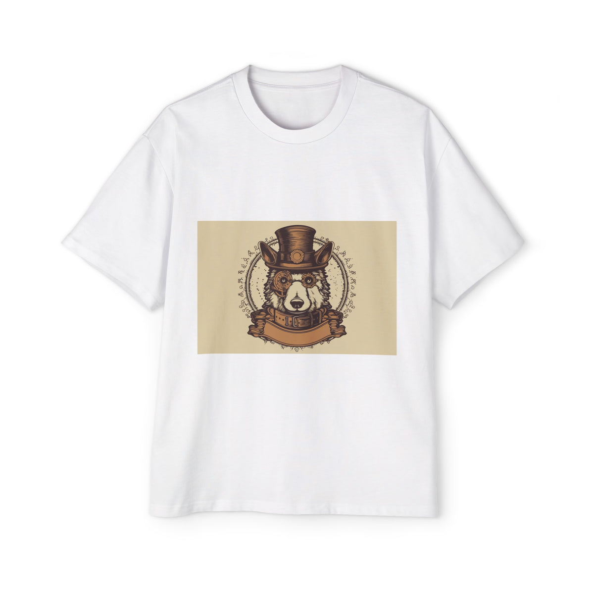 Steampunk Dog Vintage Graphic Tee-INNBLAC Fashion Apparel