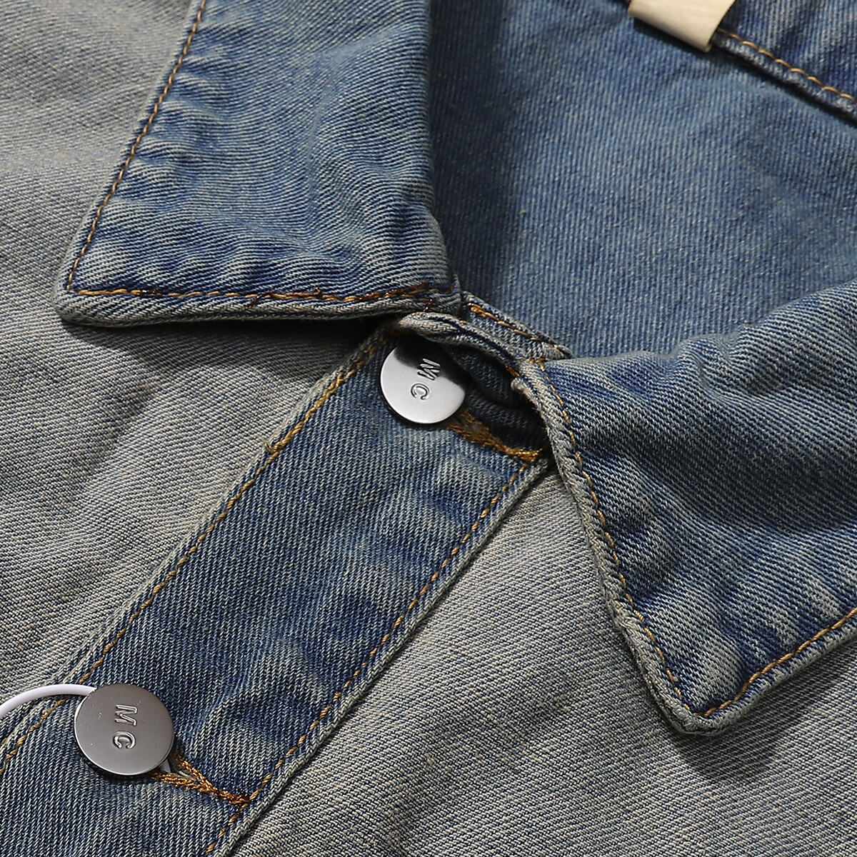 Classic Reverse Denim Trucker Jacket