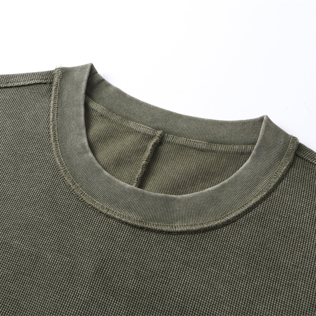 Vintage Washed Knitted Sleeveless Fitted Tank Top