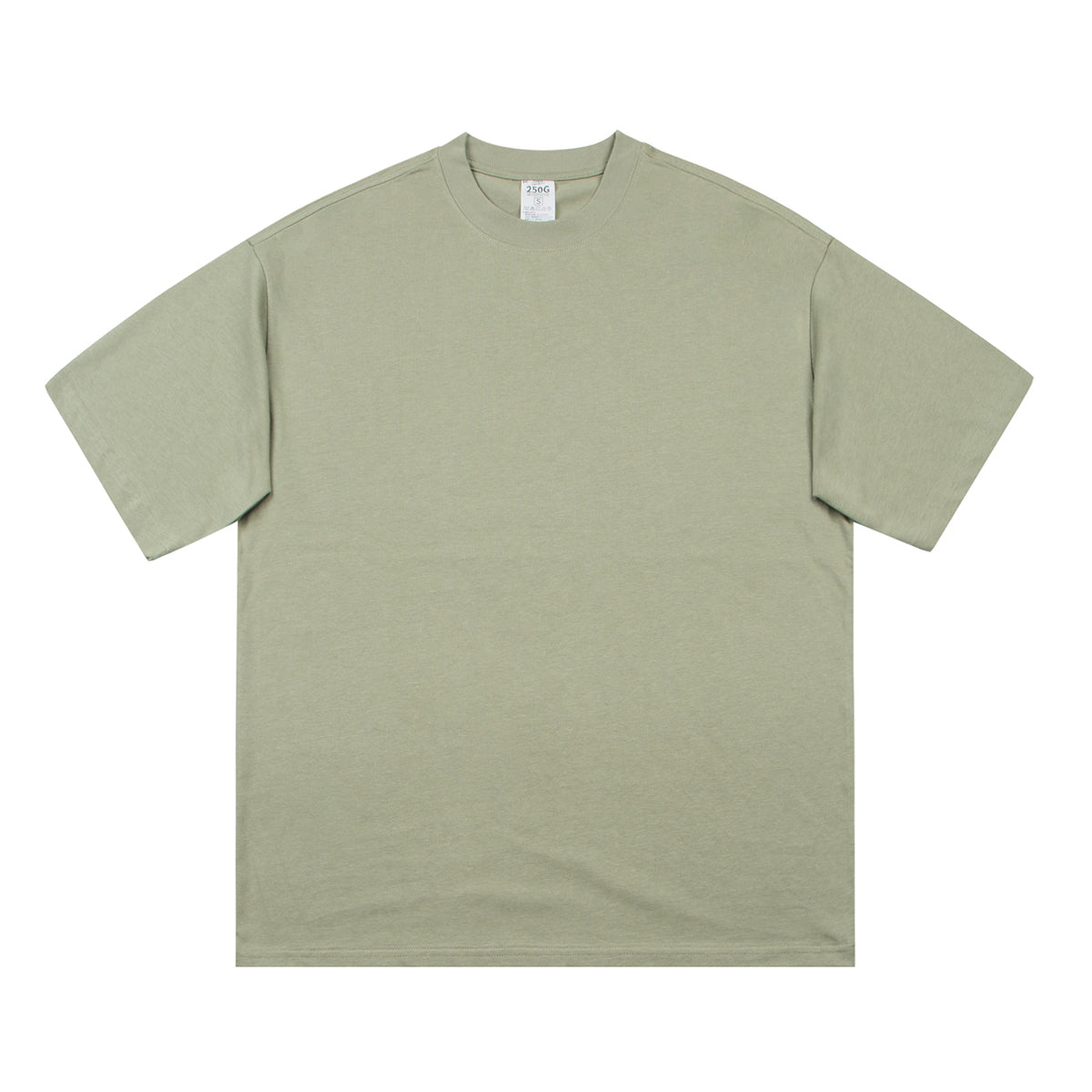 Crew Neck Solid Color Cotton Tee 7.5oz