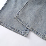 Grunge-Style Paint-Splatter Baggy Jeans