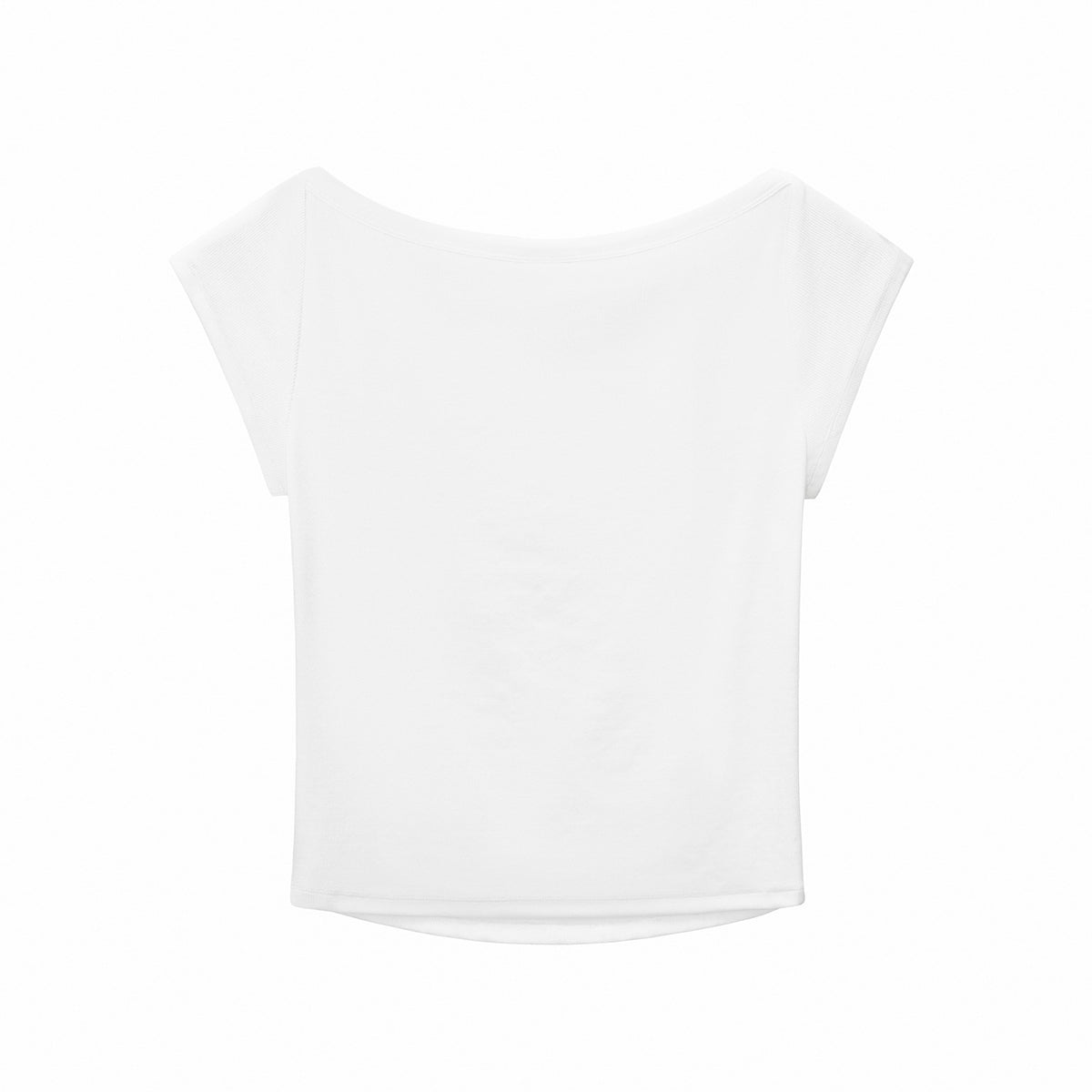 Solid Slim Fit Cropped Hot Girl Tee