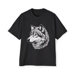 Wolf Face Drawing Graphic Tee-INNBLAC Fashion Apparel