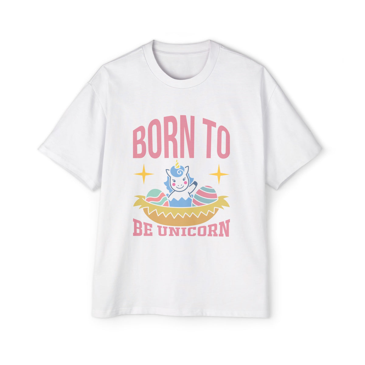 Born To Be Unicorn Graphic Tee-INNBLAC Fashion Apparel