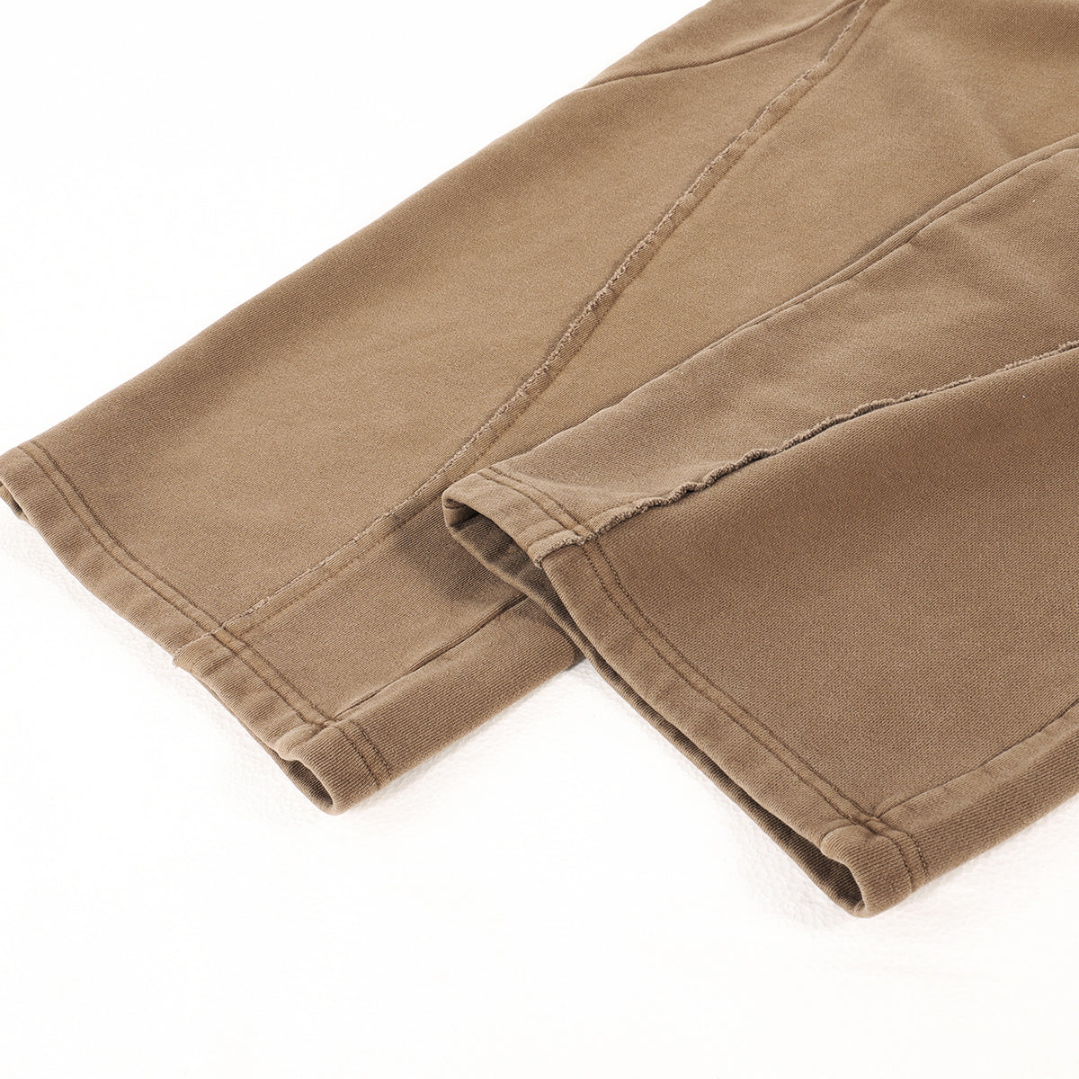 Distressed Washed Patchwork Jogger Pants