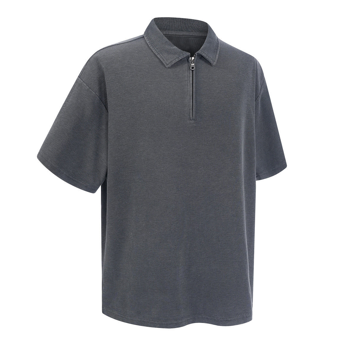 Zippered Polo Soft Cotton Everyday Casual Stylish Tee