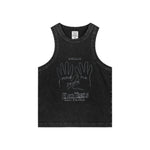 Washed Distressed Graphic Crop Tank-INNBLAC Fashion Apparel
