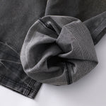 Vintage Whisker Wash Wide-Leg Jeans