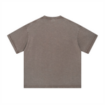 Loose Fit Distressed Cotton Tee 8oz