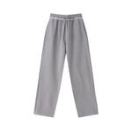 Raw Edge Straight Leg Fleece Sweatpants
