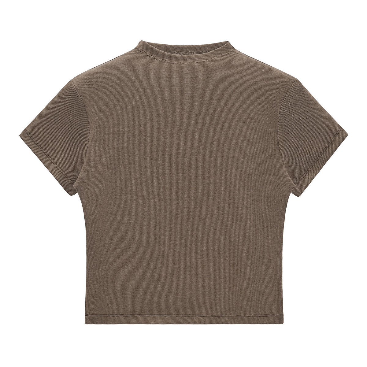 Minimal Textured Knit Fit T-Shirt