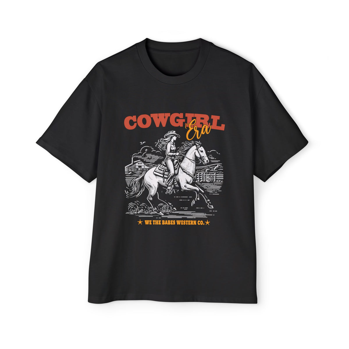 Western Cowgirl Era Vintage Graphic Tee-INNBLAC Fashion Apparel