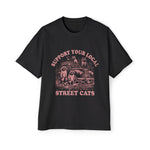 Support Local Street Cats Retro Graphic Tee-INNBLAC Fashion Apparel