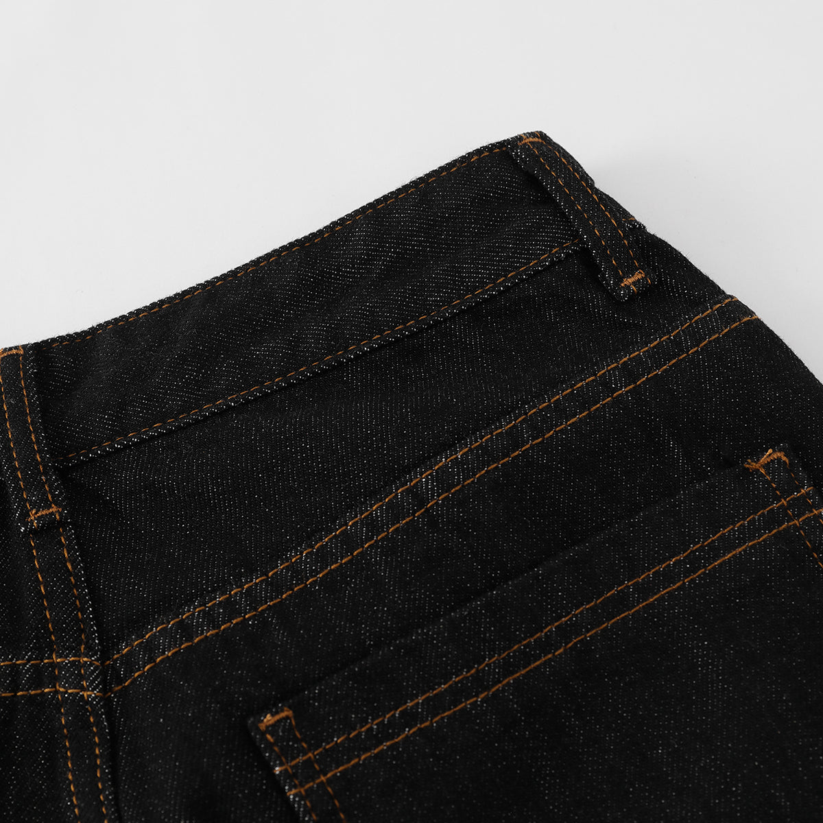 Wide Leg Embroidery Selvedge Bermuda Shorts