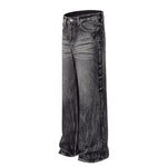 Vintage Black Wrinkle Wash Baggy Jeans
